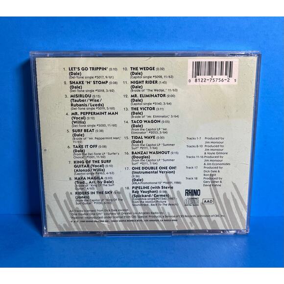 The Best of Dick Dale & His Del-Tones CD 1989 Rhino – King of the Surf Guitar - Picture 2 of 8